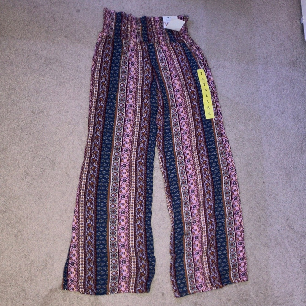 Printed Multi colored flare pants
